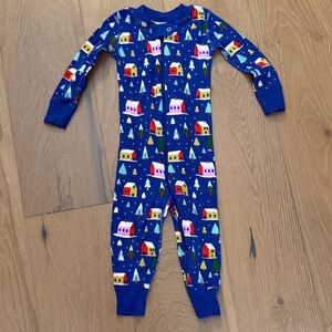 Hanna Andersson Blue Kids' Pajama Onesie